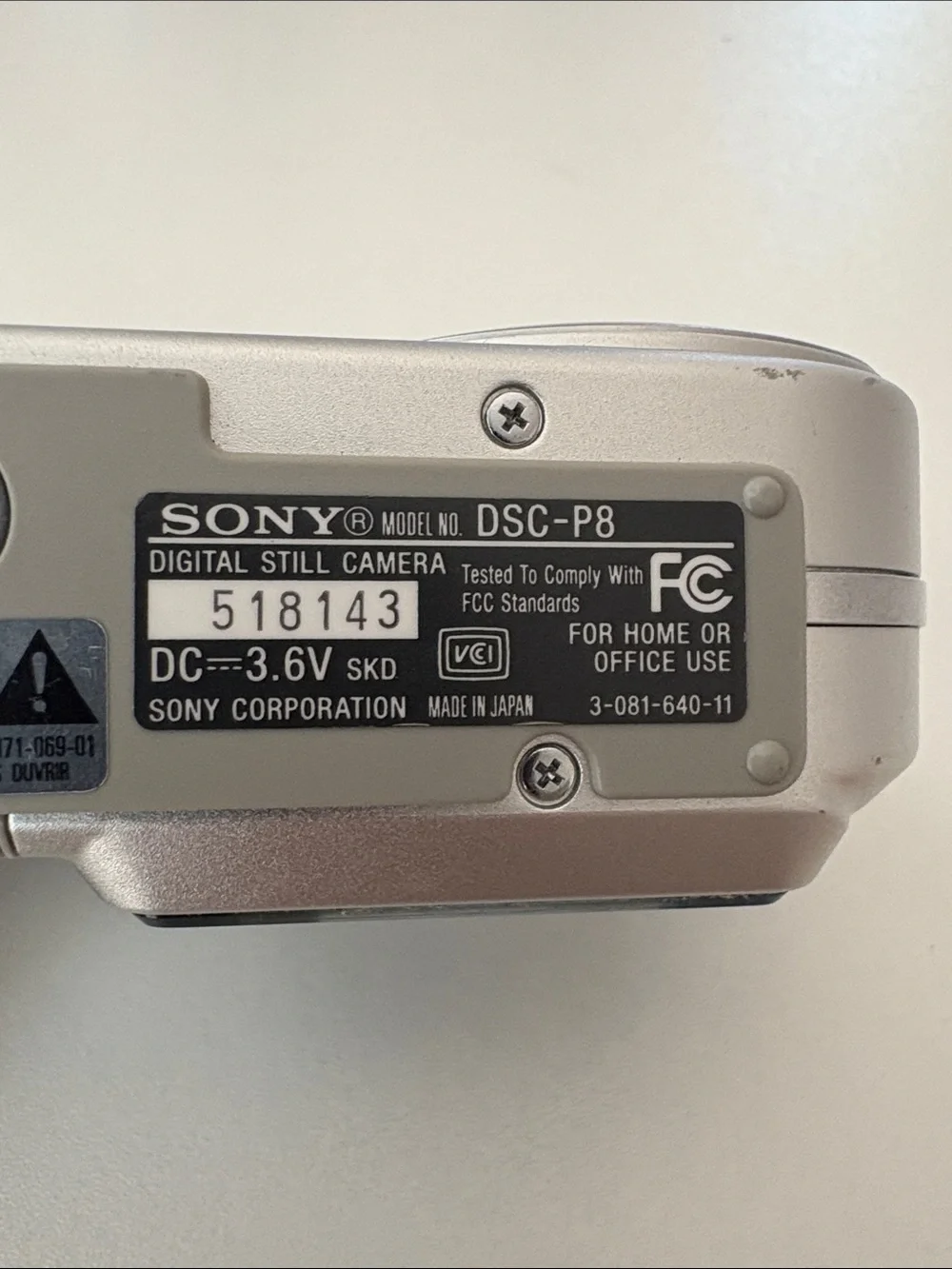 Sony Silver Cyber-shot 3.2MP Compact Digital Camera with Wrist Strap